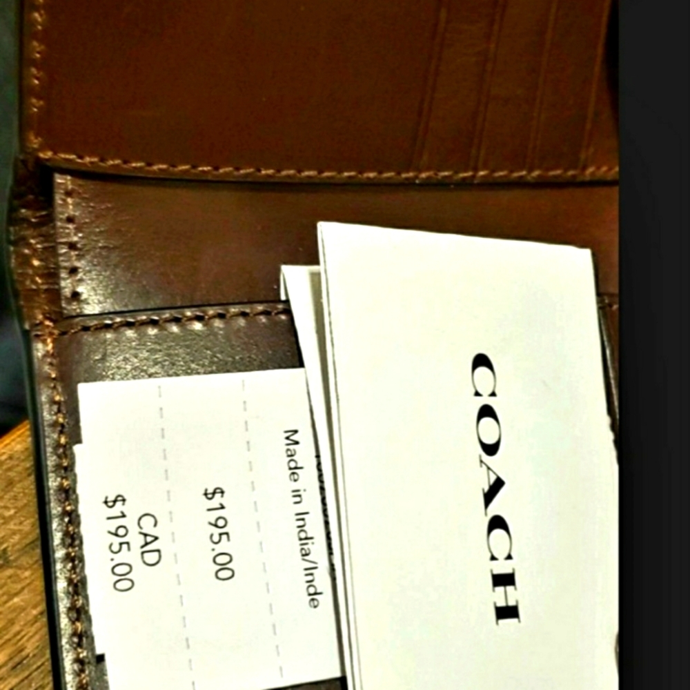 Coach leather wallet